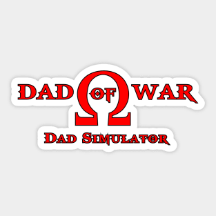 Dad of War Sticker